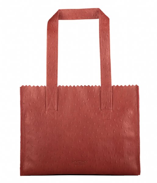 MYOMY Shoulder bag MY PAPER BAG Handbag Ostrich Red
